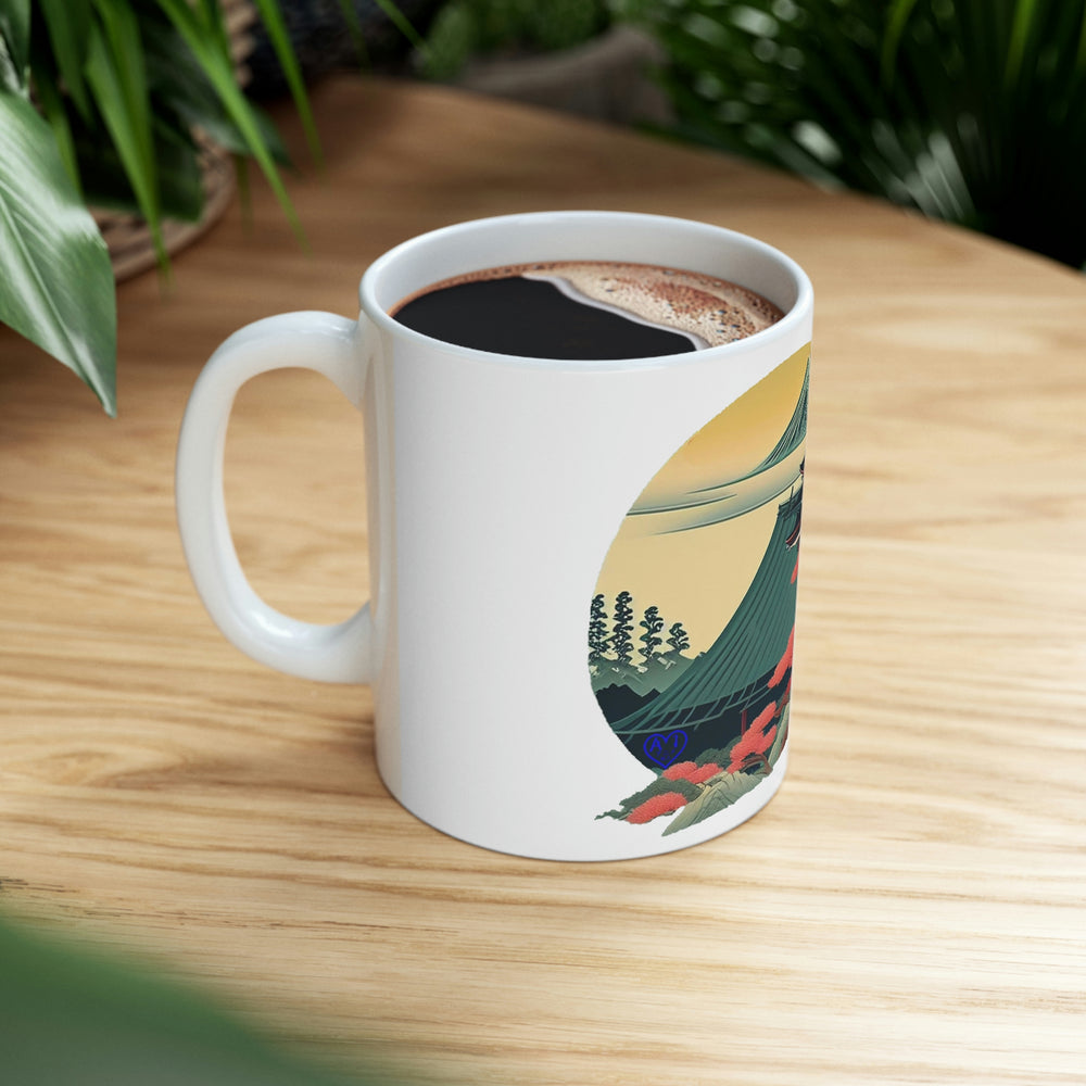 Sakura Temple Ceramic Mug 11oz