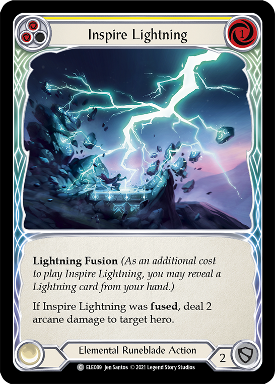 Inspire Lightning (Yellow) [ELE089] (Tales of Aria)  1st Edition Normal