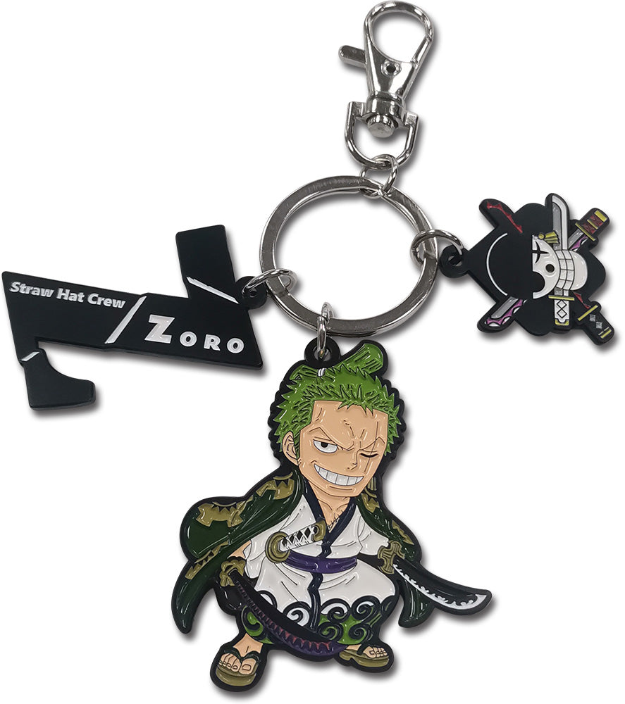 ONE PIECE - ZORO WAND VERSION SD WITH CON THREE CHARM KEYCHAIN