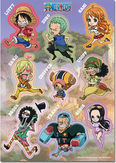 ONE PIECE - ZOU RUNNING SD GROUP STICKER SET