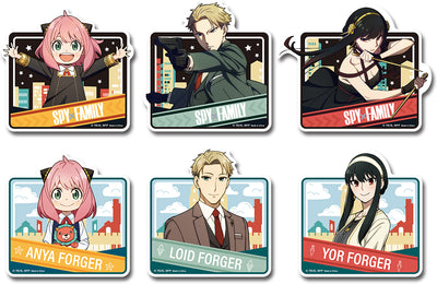 SPY X FAMILY - FORGER FAMILY IN CITY DIE-CUT STICKER SET