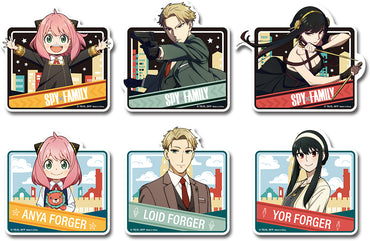 SPY X FAMILY - FORGER FAMILY IN CITY DIE-CUT STICKER SET