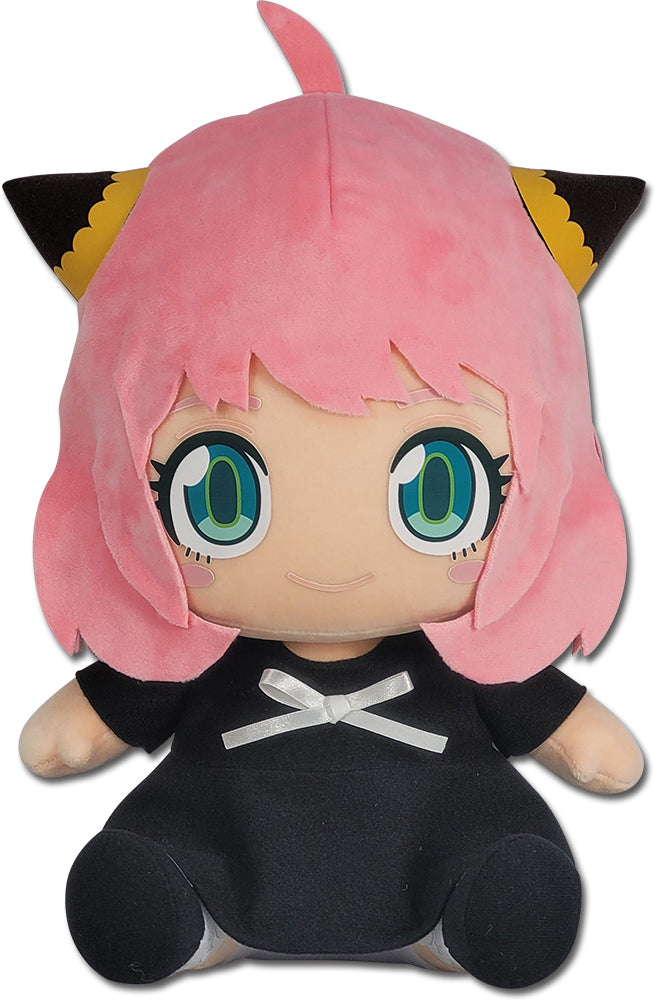 SPY X FAMILY - ANYA BLACK DRESS SITTING POSE PLUSH 12''