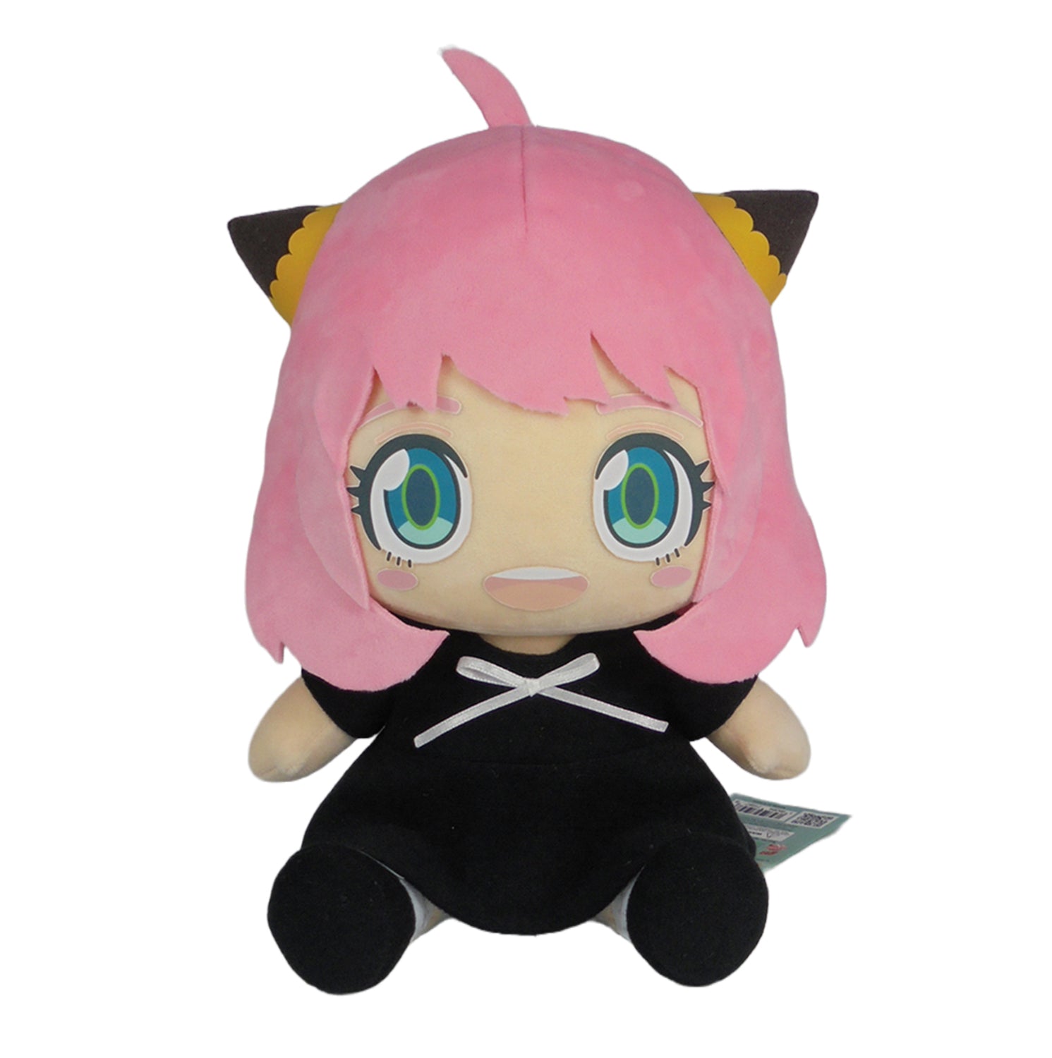 SPY X FAMILY - ANYA FORGER BLACK DRESS SITTING POSE PLUSH 10