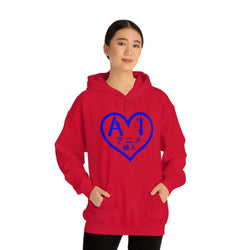 Anime Imports 2010 Heart Logo (BLUE) Unisex Heavy Blend™ Hooded Sweatshirt