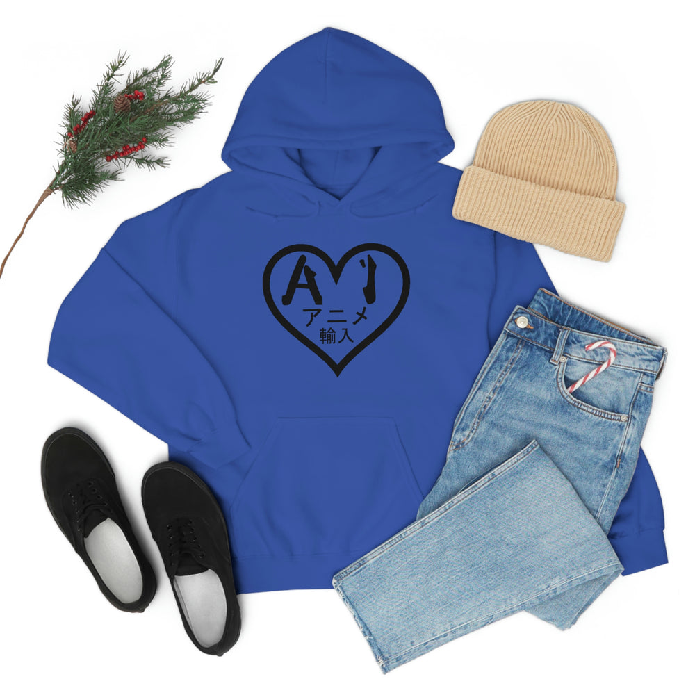 Anime Imports 2010 Heart Logo (BLK) Unisex Heavy Blend™ Hooded Sweatshirt