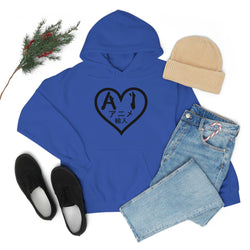 Anime Imports 2010 Heart Logo (BLK) Unisex Heavy Blend™ Hooded Sweatshirt