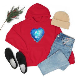 Anime Imports Frozen Heart Logo Unisex Heavy Blend™ Hooded Sweatshirt