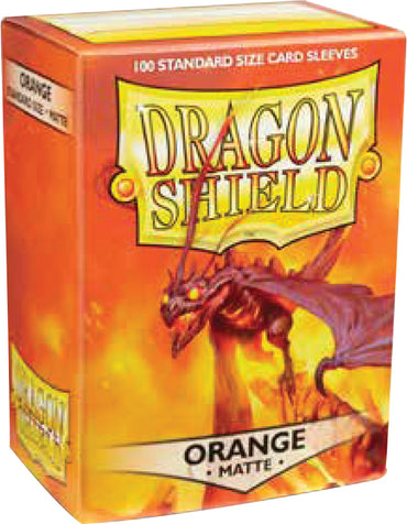 Dragon Shields: (100) Matte Orange