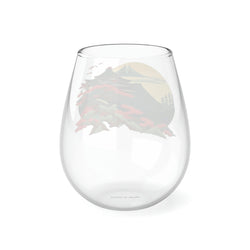 Sakura Temple Stemless Wine Glass, 11.75oz