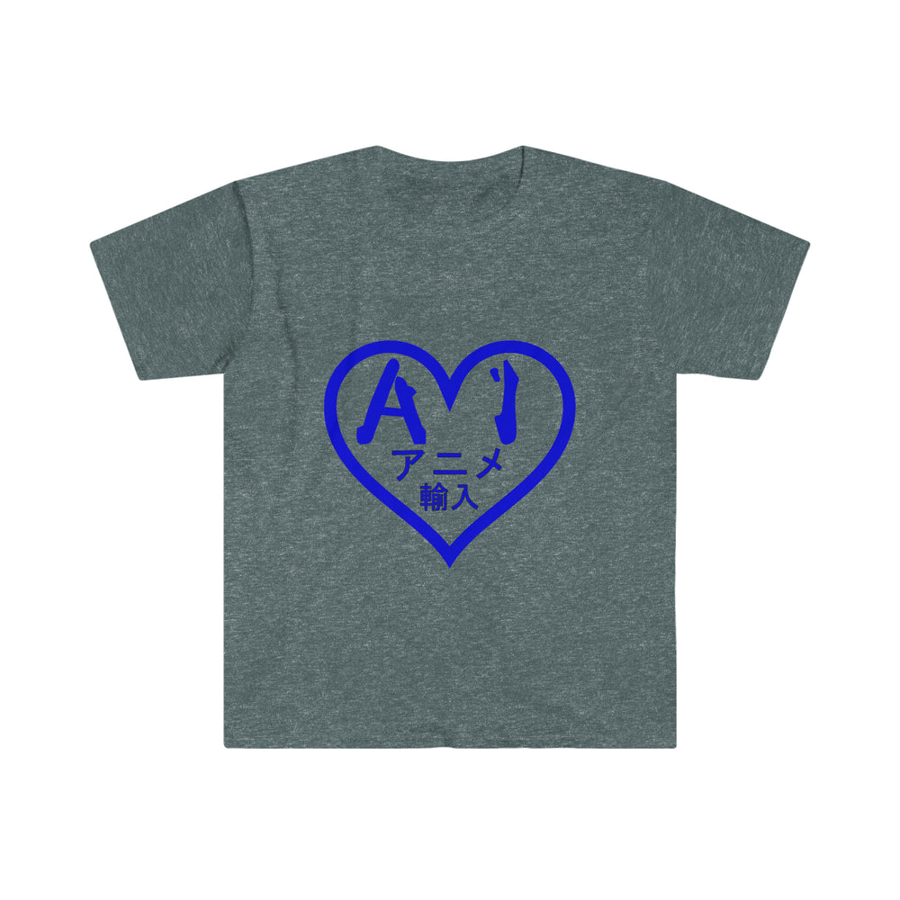 Anime Imports 2010 Heart Logo (Blue) Unisex Softstyle T-Shirt