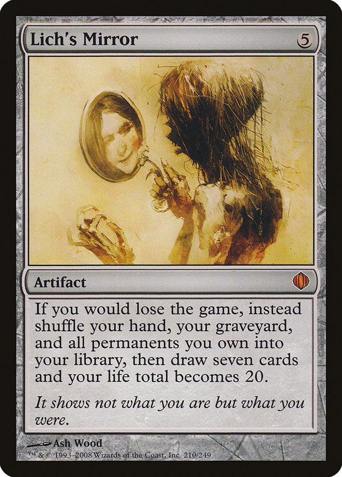 mtg shards of alara cards Lich's Mirror [Shards of Alara]