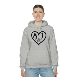 Anime Imports 2010 Heart Logo (BLK) Unisex Heavy Blend™ Hooded Sweatshirt