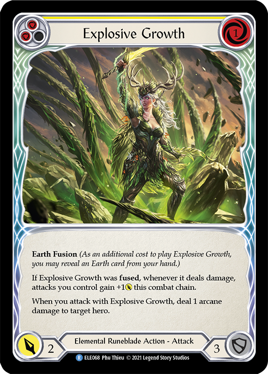 Explosive Growth (Yellow) [ELE068] (Tales of Aria)  1st Edition Normal