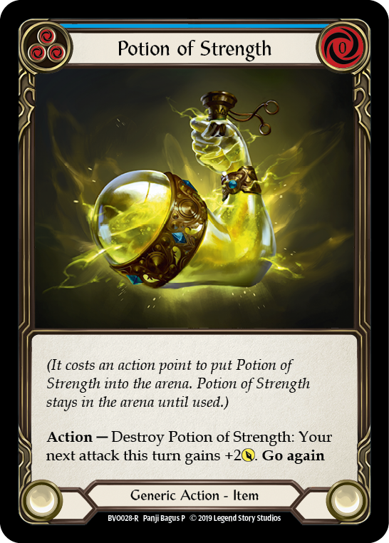 Potion of Strength [BVO028-R] (Bravo Hero Deck)  1st Edition Normal