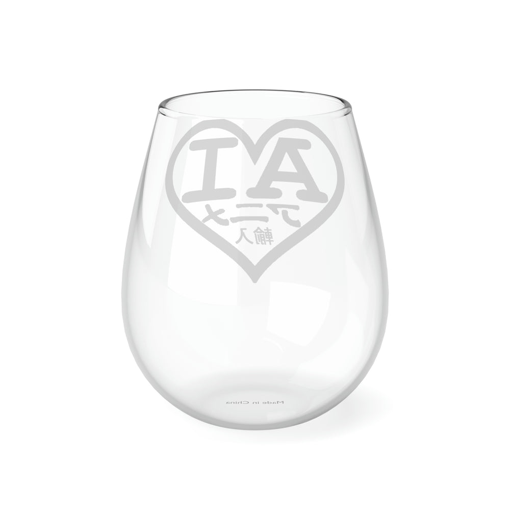 2001 AI Logo (Japanese) Stemless Wine Glass, 11.75oz