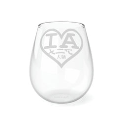 2001 AI Logo (Japanese) Stemless Wine Glass, 11.75oz