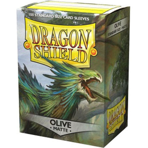 Dragon Shields: (100) Matte Olive