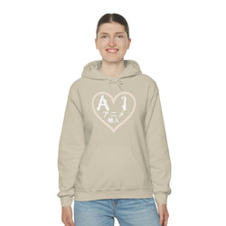 Anime Imports 2010 Heart Logo (White) Unisex Heavy Blend™ Hooded Sweatshirt