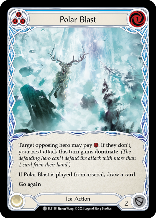Polar Blast (Blue) [ELE168] (Tales of Aria)  1st Edition Rainbow Foil