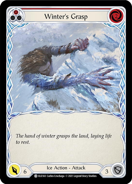 Winter's Grasp (Red) [ELE160] (Tales of Aria)  1st Edition Normal