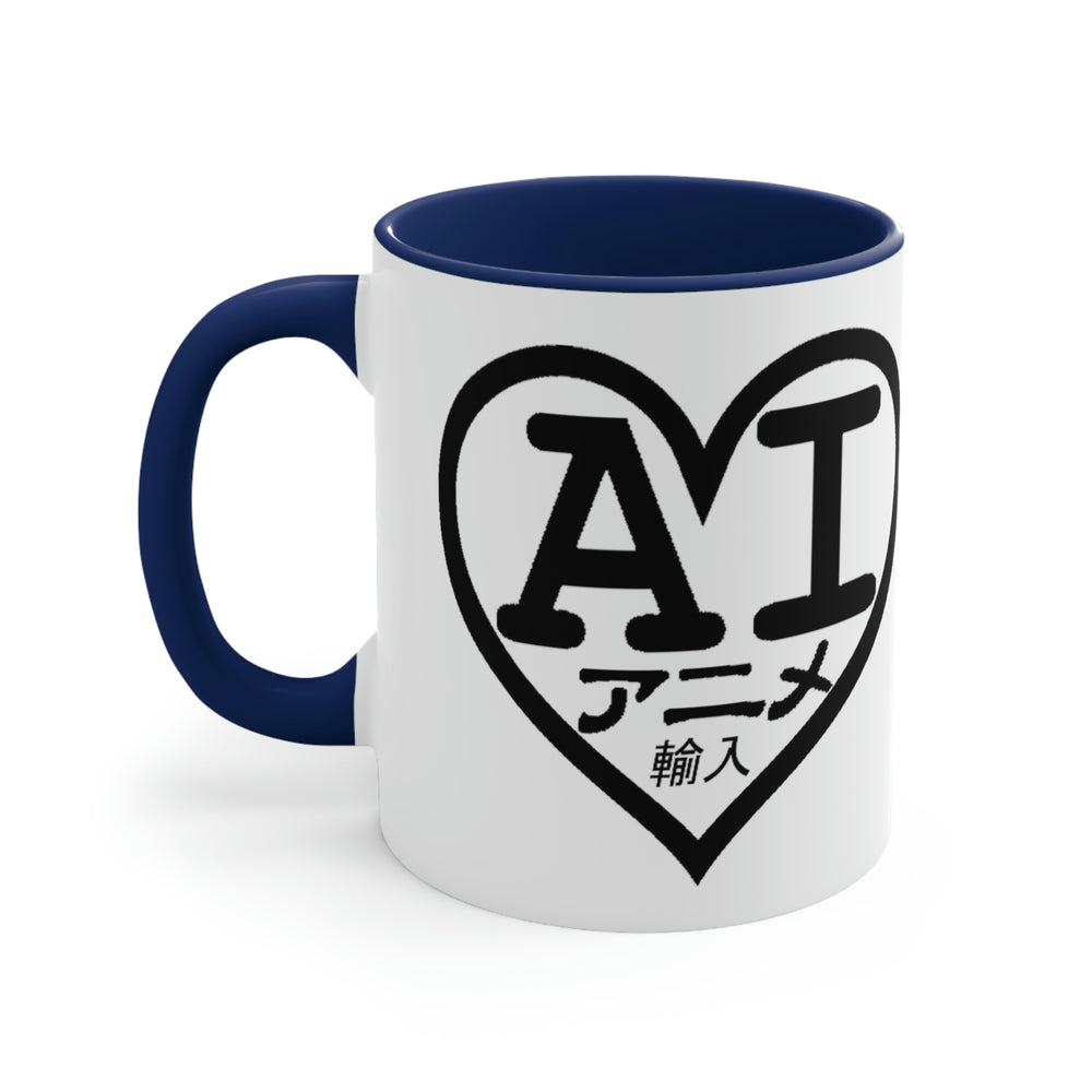 AI Logo 2001 & 2007 Black Logo) Accent Coffee Mug, 11oz