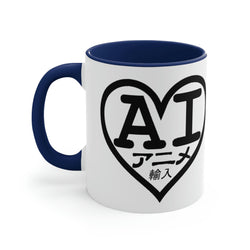 AI Logo 2001 & 2007 Black Logo) Accent Coffee Mug, 11oz