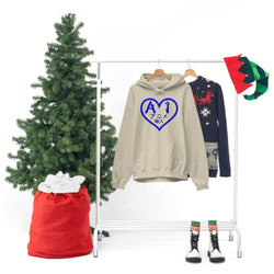 Anime Imports 2010 Heart Logo (BLUE) Unisex Heavy Blend™ Hooded Sweatshirt