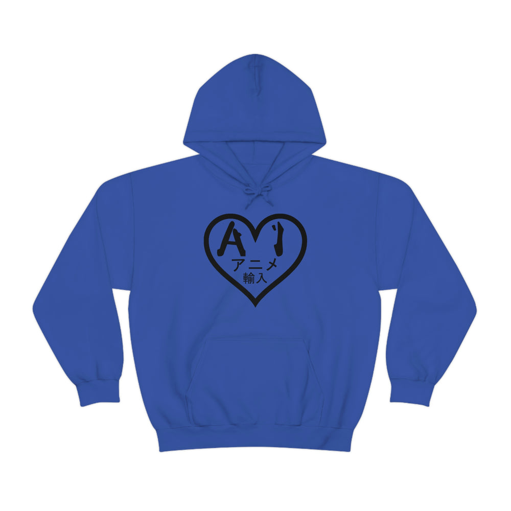 Anime Imports 2010 Heart Logo (BLK) Unisex Heavy Blend™ Hooded Sweatshirt