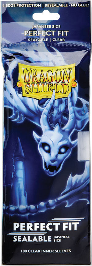 Dragon Shields: Japanese (100) Perfect Fit Sealable - Clear (DISPLAY 15)