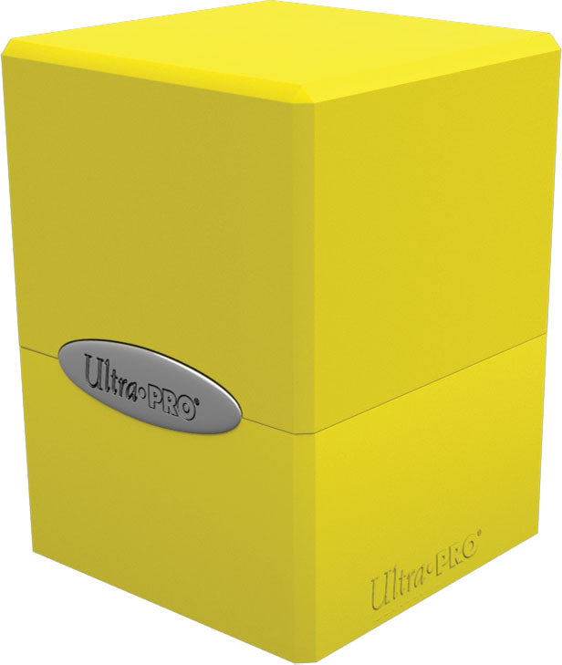 Satin Cube: Lemon Yellow
