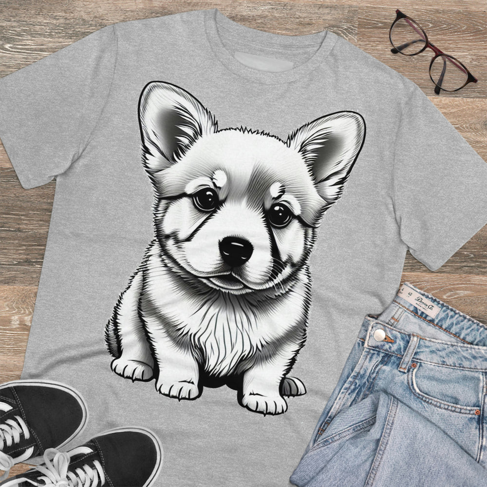 Corgi Pup Eco-Friendly Organic Creator T-shirt - Unisex