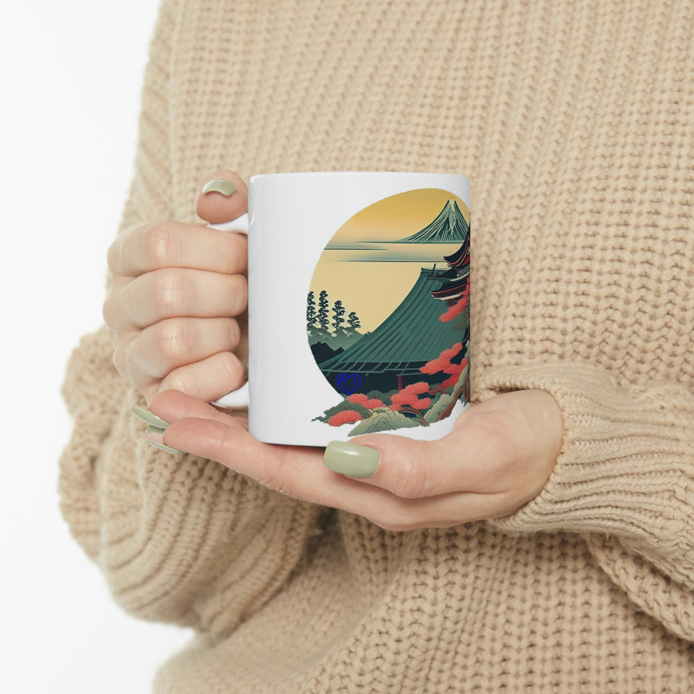 Sakura Temple Ceramic Mug 11oz