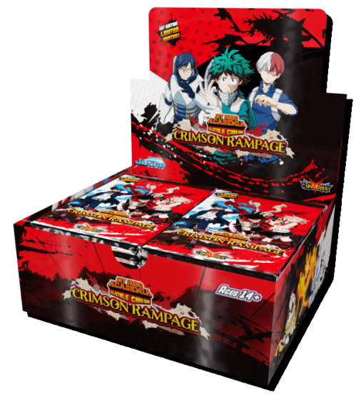 MHA: CRIMSON RAMPAGE COLLECTIBLE CARD GAME BOOSTER DISPLAY