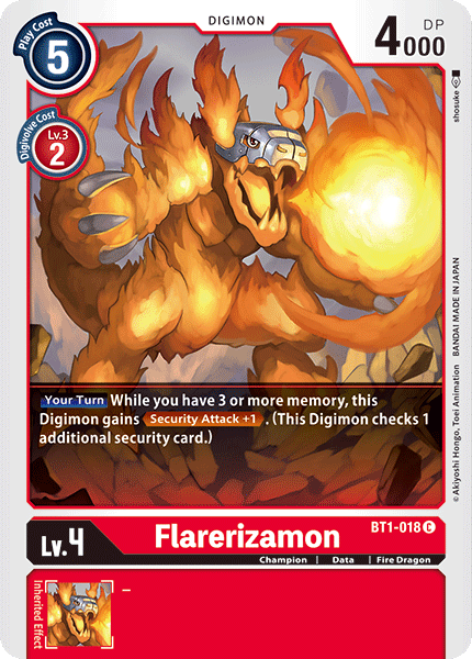 Flarerizamon [BT1-018] [Release Special Booster Ver.1.0]