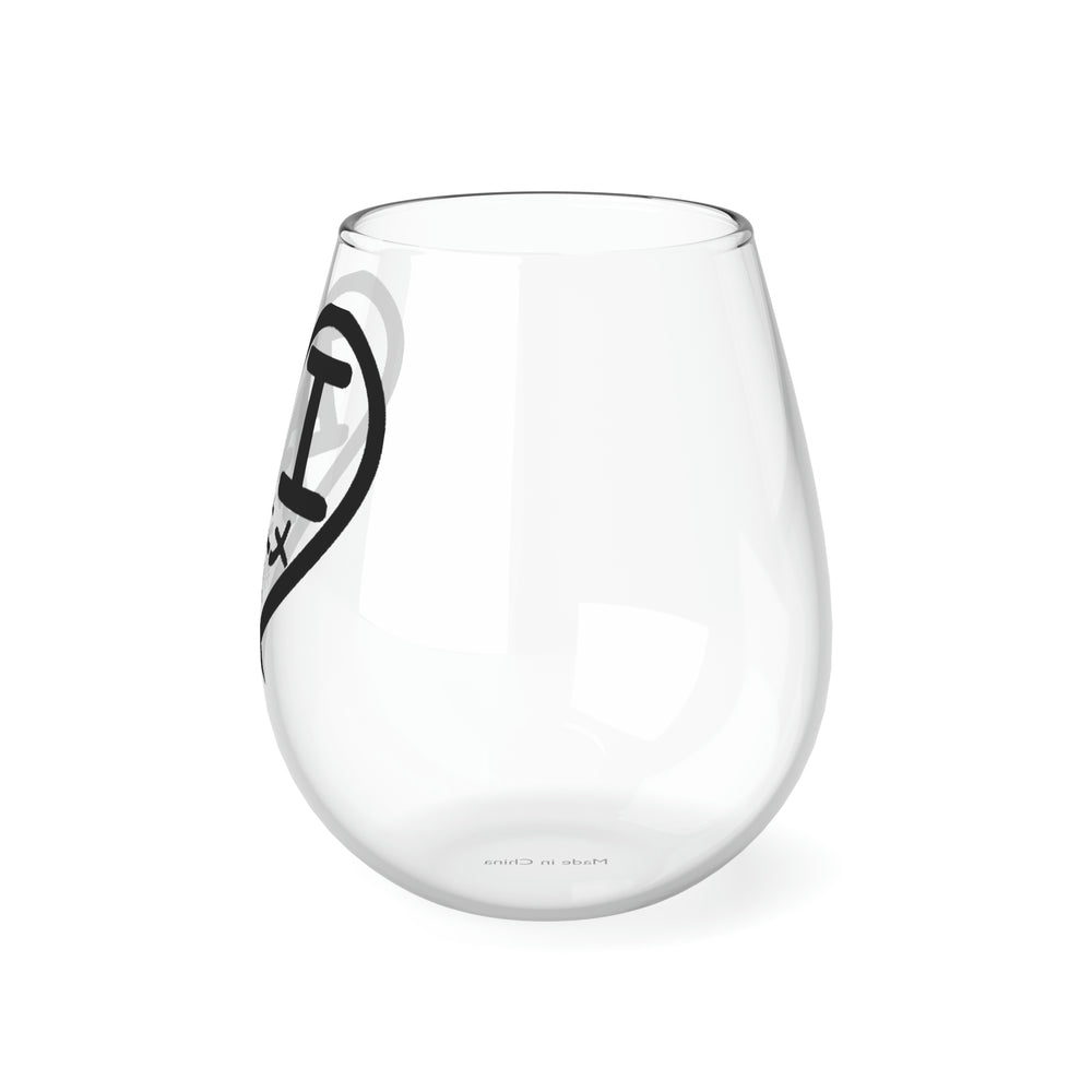 2001 AI Logo (Japanese) Stemless Wine Glass, 11.75oz