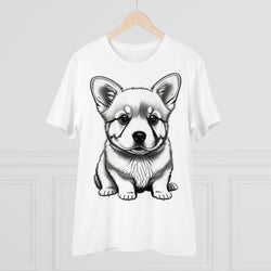 Corgi Pup Eco-Friendly Organic Creator T-shirt - Unisex