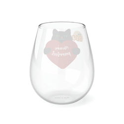 Hey Boo You're Prefect Stemless Wine Glass, 11.75oz