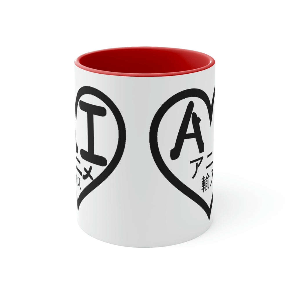 AI Logo 2001 & 2007 Black Logo) Accent Coffee Mug, 11oz
