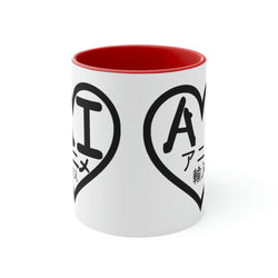 AI Logo 2001 & 2007 Black Logo) Accent Coffee Mug, 11oz