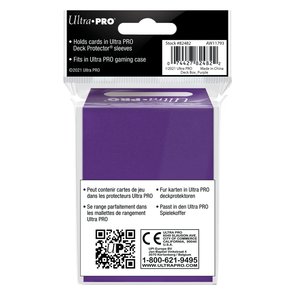 Ultra PRO: Deck Box - Solid Color (Purple)