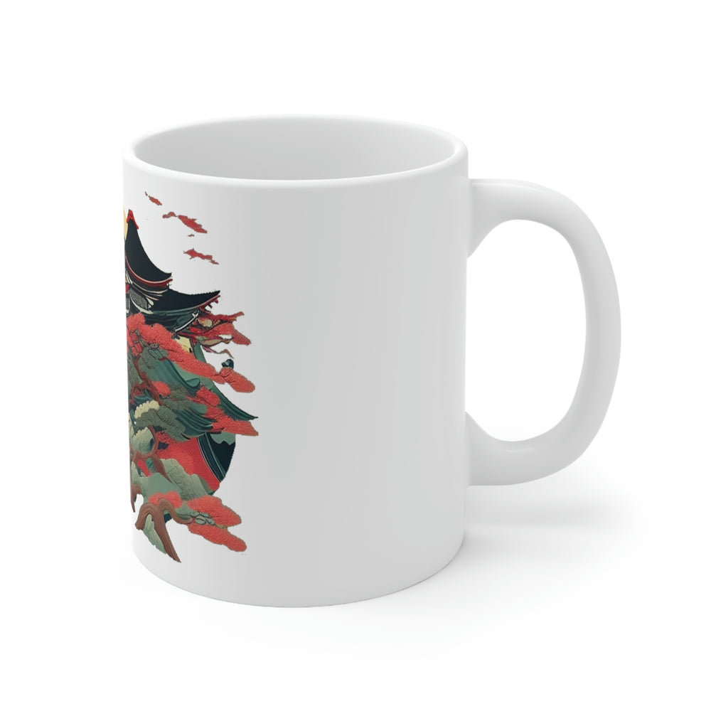 Sakura Temple Ceramic Mug 11oz