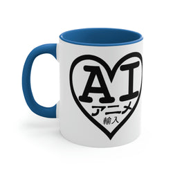AI Logo 2001 & 2007 Black Logo) Accent Coffee Mug, 11oz