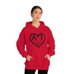 Anime Imports 2010 Heart Logo (BLK) Unisex Heavy Blend™ Hooded Sweatshirt