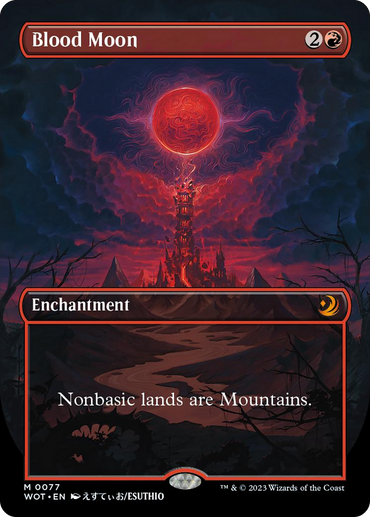 Blood Moon (Anime Borderless) [Wilds of Eldraine: Enchanting Tales]