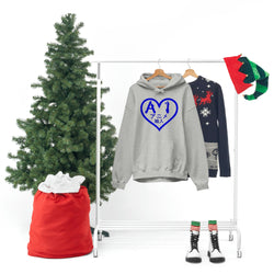 Anime Imports 2010 Heart Logo (BLUE) Unisex Heavy Blend™ Hooded Sweatshirt