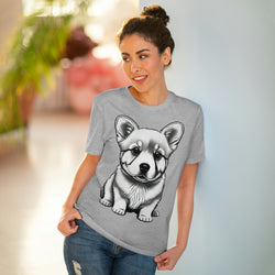 Corgi Pup Eco-Friendly Organic Creator T-shirt - Unisex