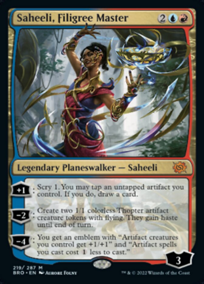 Saheeli, Filigree master [The Brothers' War]