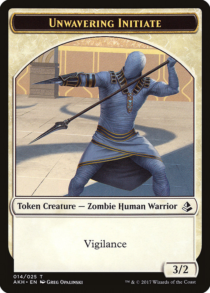 Unwavering Initiate Token [Amonkhet Tokens]