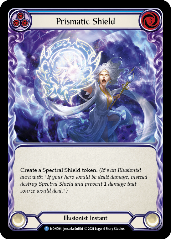 Prismatic Shield (Blue) [MON094] (Monarch)  1st Edition Normal